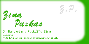 zina puskas business card